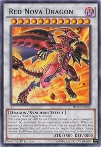 Red Nova Dragon Card Front