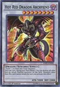 Hot Red Dragon Archfiend Card Front