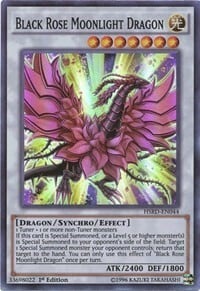 Black Rose Moonlight Dragon Card Front