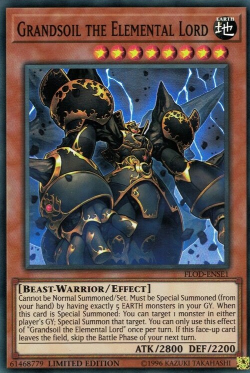 Grandsoil the Elemental Lord Card Front