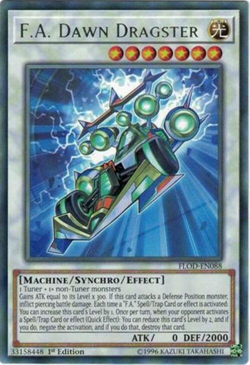 F.A. Dawn Dragster Card Front