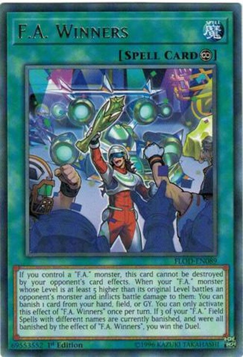 F.A. Winners Card Front