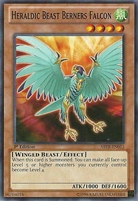 Heraldic Beast Berners Falcon Card Front