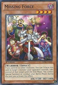 Missing Force Card Front