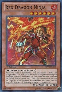 Red Dragon Ninja Card Front