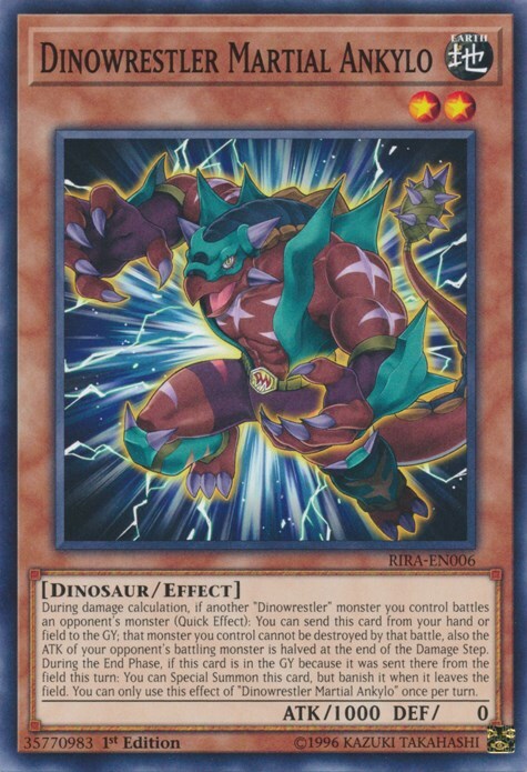 Dinowrestler Martial Ankylo Card Front