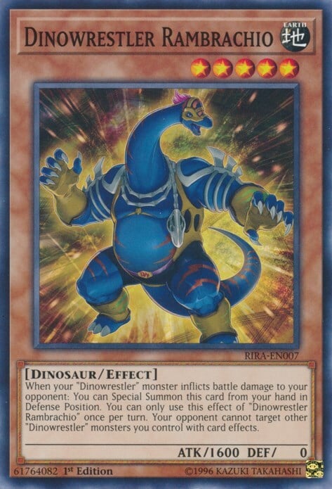 Dinowrestler Rambrachio Card Front