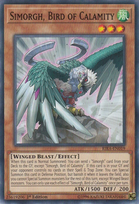 Simorgh, Bird of Calamity Card Front