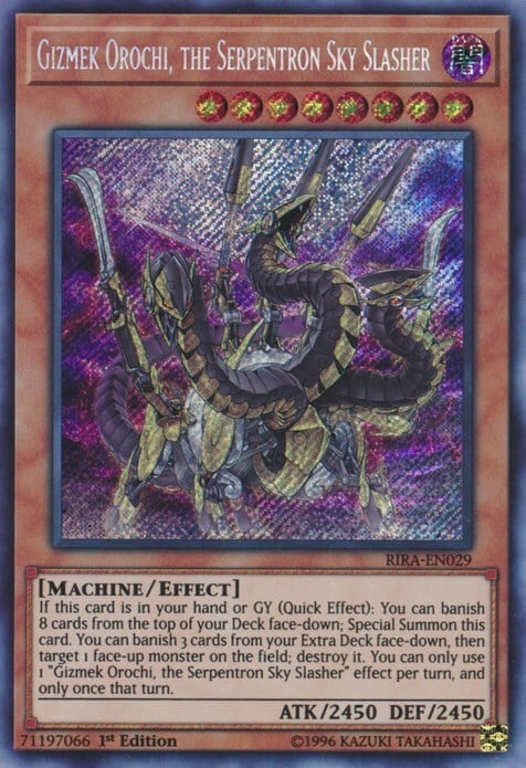 Gizmek Orochi, the Serpentron Sky Slasher Card Front