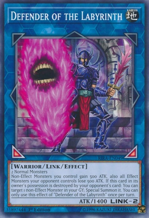 Defender of the Labyrinth Card Front
