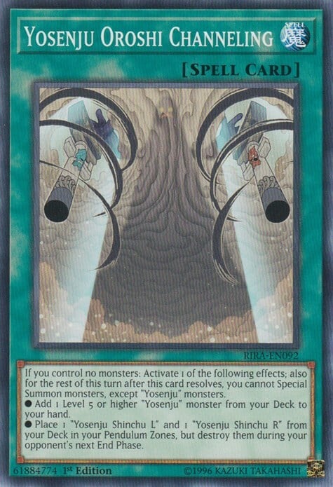 Incanalamento Yosenju Oroshi Card Front