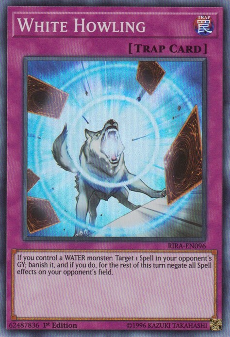 White Howling Card Front