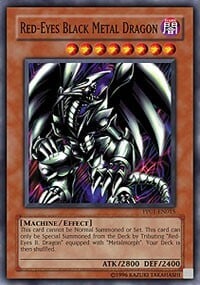 Red-Eyes Black Metal Dragon Card Front