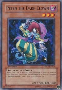 Peten il Clown Oscuro Card Front