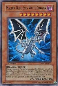 Malefic Blue-Eyes White Dragon Card Front