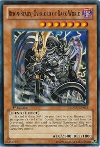 Reign-Beaux, Overlord of Dark World Card Front