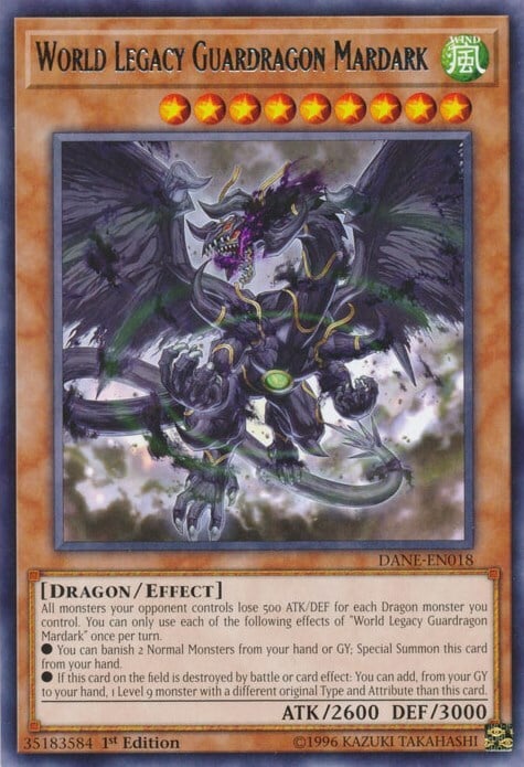 World Legacy Guardragon Mardark Card Front