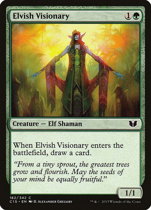 Elvish Visionary Card Front