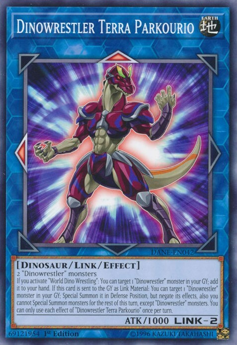 Dinowrestler Terra Parkourio Card Front