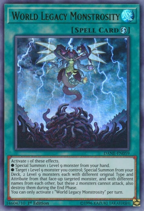 World Legacy Monstrosity Card Front