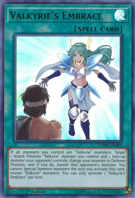 Valkyrie's Embrace Card Front