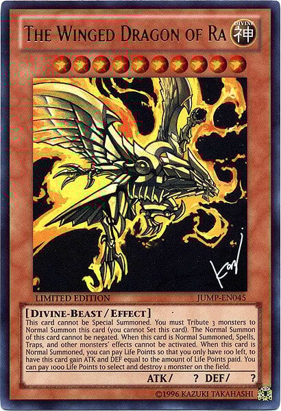 The Winged Dragon of Ra Card Front