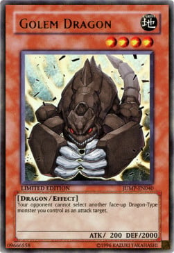 Golem Dragon Card Front