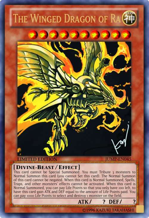 The Winged Dragon of Ra Card Front