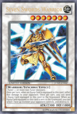 Seven Swords Warrior Card Front