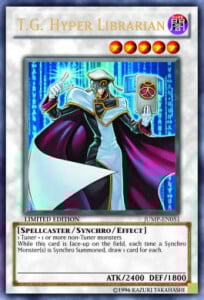 T.G. Hyper Librarian Card Front