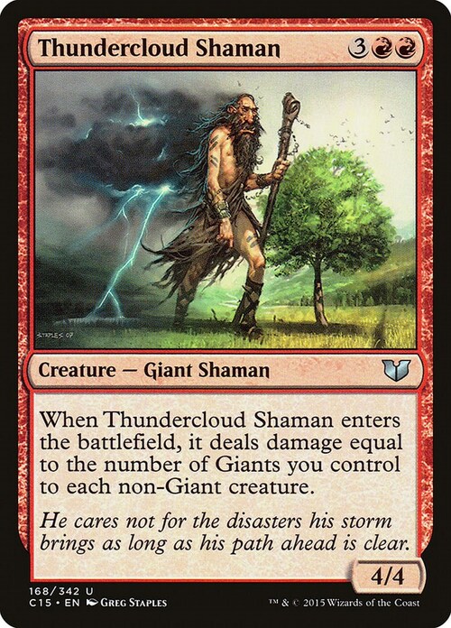 Thundercloud Shaman Card Front
