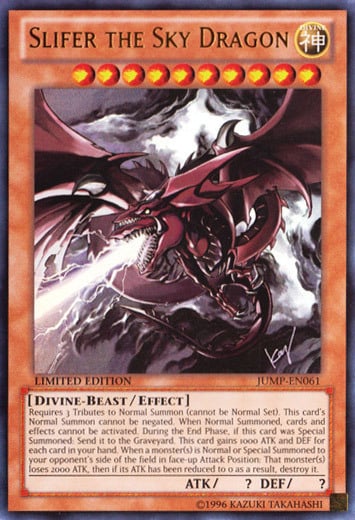 Slifer the Sky Dragon Card Front