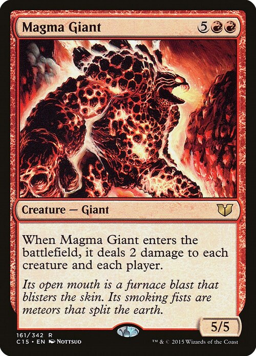 Gigante de magma Frente