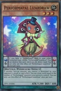 Performapal Lizardraw Card Front