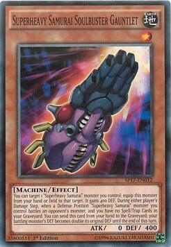 Superheavy Samurai Soulbuster Gauntlet Card Front