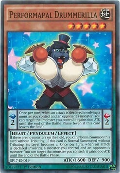Performapal Drummerilla Card Front