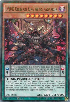 D/D/D Oblivion King Abyss Ragnarok Card Front