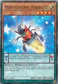 Performapal Fireflux Card Front