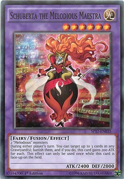 Schuberta the Melodious Maestra Card Front