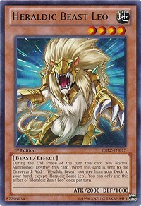 Heraldic Beast Leo Card Front