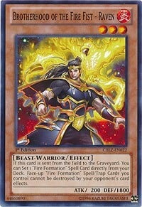 Brotherhood of the Fire Fist - Raven Card Front