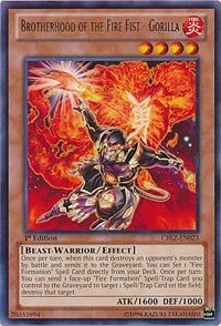 Brotherhood of the Fire Fist - Gorilla Card Front