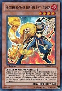 Brotherhood of the Fire Fist - Snake Card Front