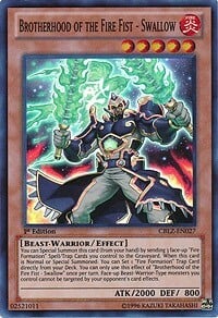 Brotherhood of the Fire Fist - Swallow Card Front
