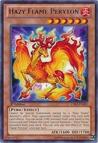 Hazy Flame Peryton Card Front