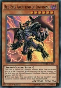 Red-Eyes Archfiend of Lightning Card Front