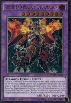 Archfiend Black Skull Dragon Card Front
