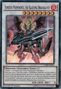 Ignister Prominence, the Blasting Dracoslayer Card Front