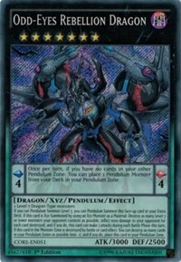 Odd-Eyes Rebellion Dragon Card Front