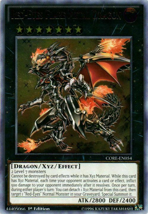 Red-Eyes Flare Metal Dragon Card Front